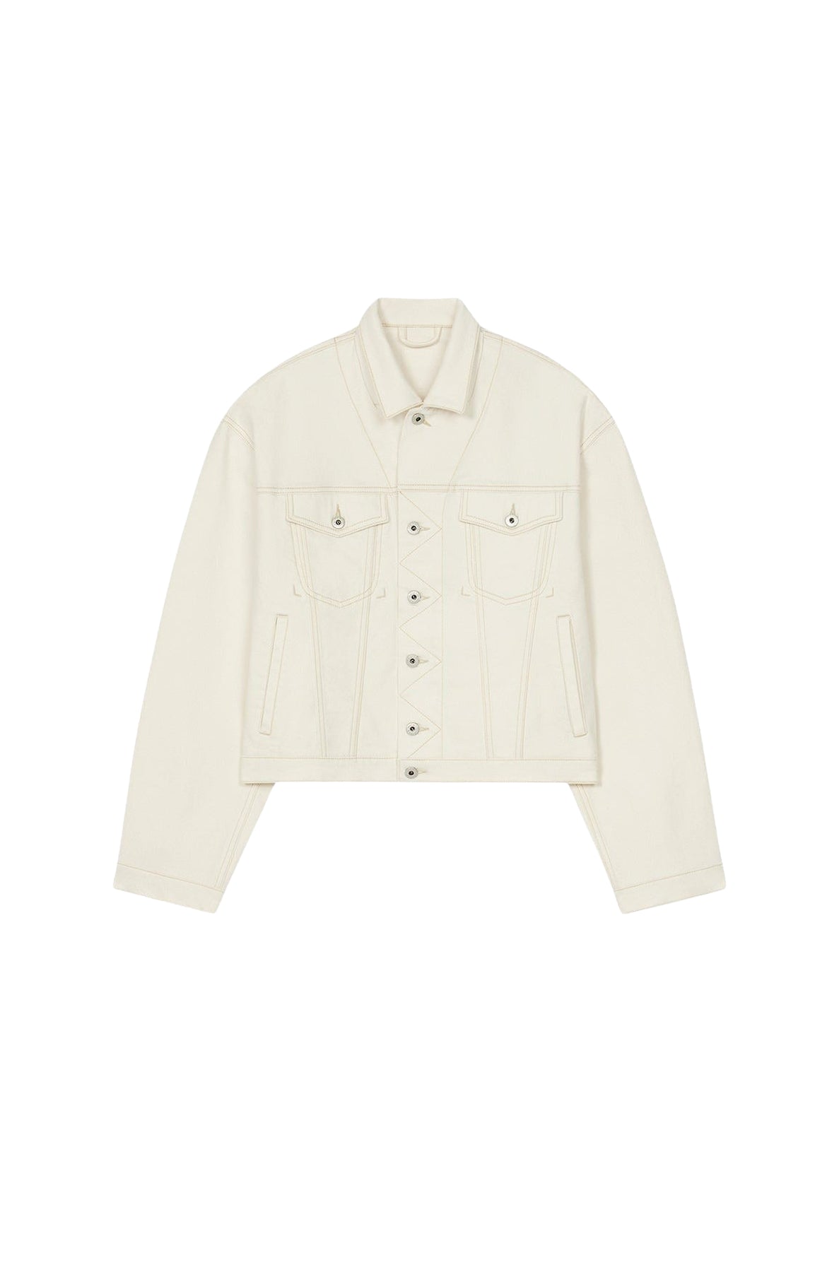 Veste trucker en denim - Bleached White Denim