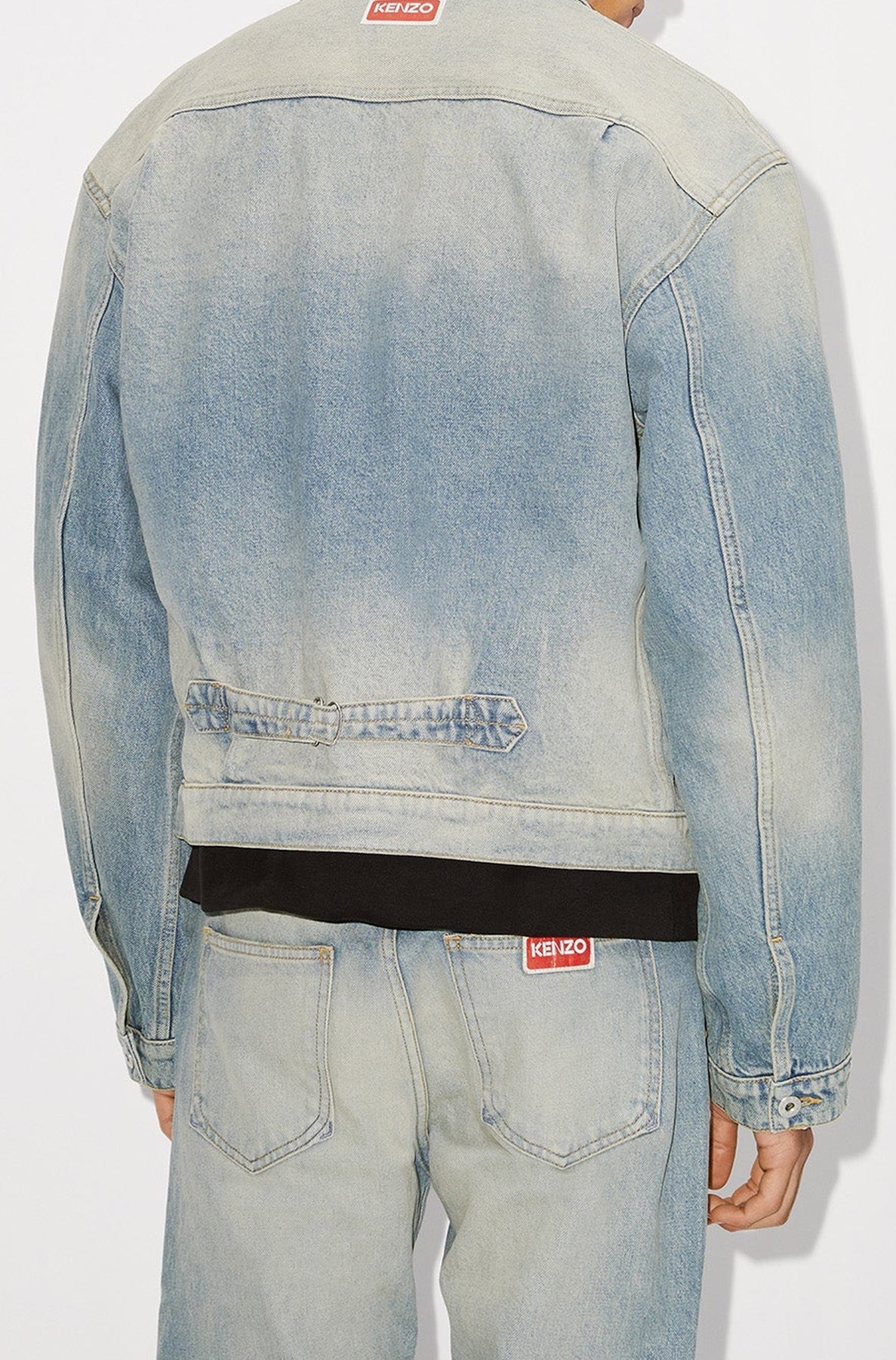 Boxy denim jacket - Stone Dirty Blue