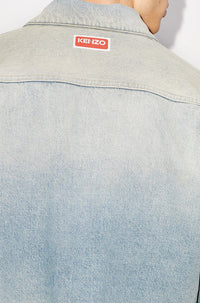 Boxy denim jacket - Stone Dirty Blue