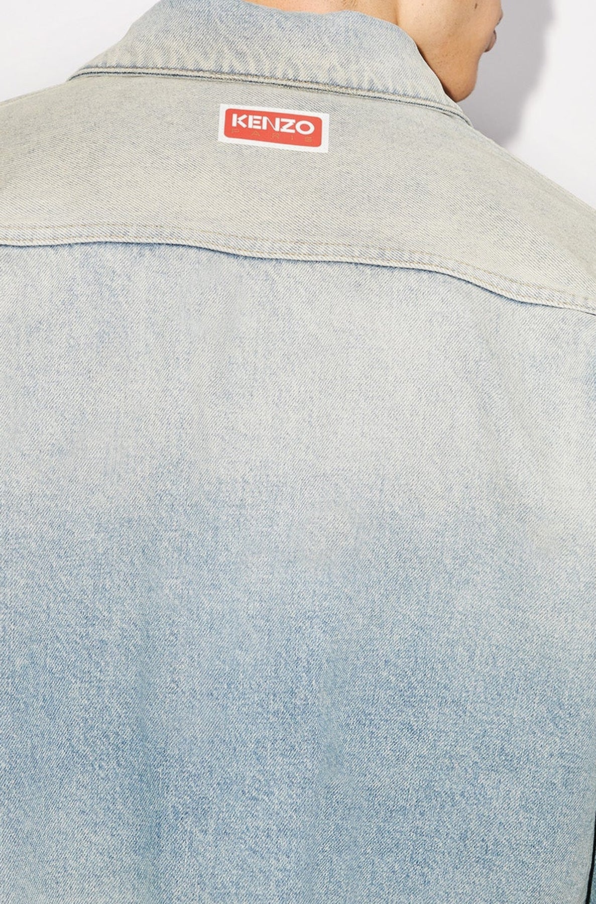 Boxy denim jacket - Stone Dirty Blue