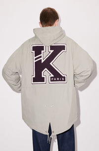 Parka mi-longue Varsity - Pearl Grey