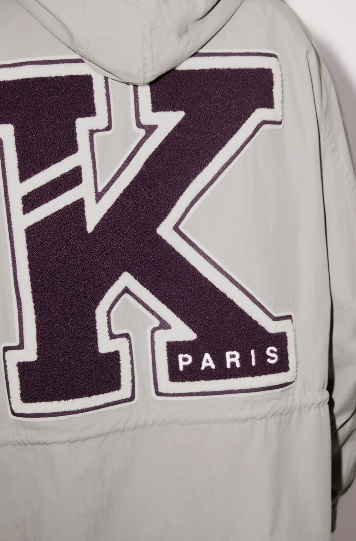 Parka mi-longue Varsity - Pearl Grey