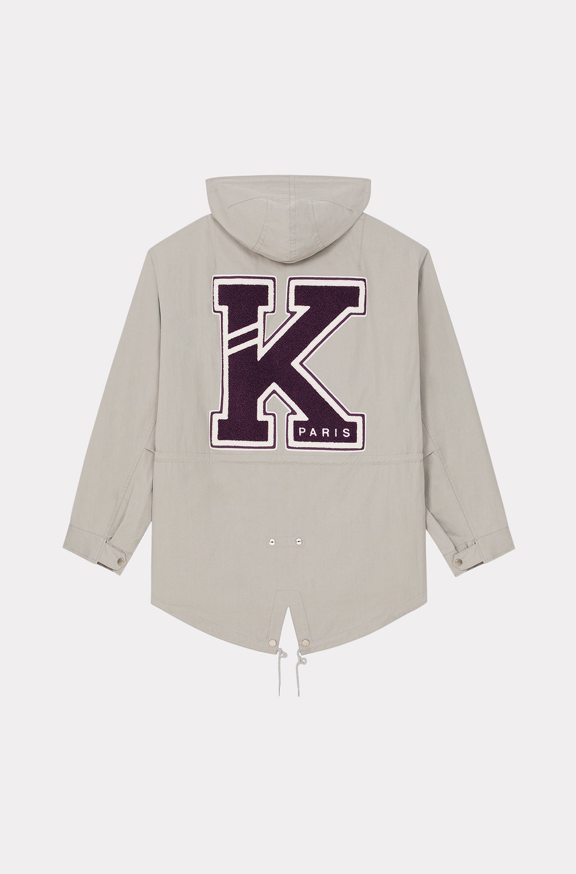 Parka mi-longue Varsity - Pearl Grey