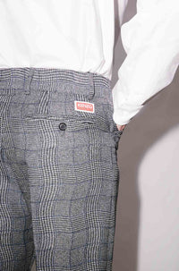 Pantalon de tailleur Wavy check - Black