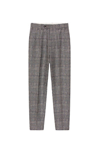 Wavy Check Slim Pant