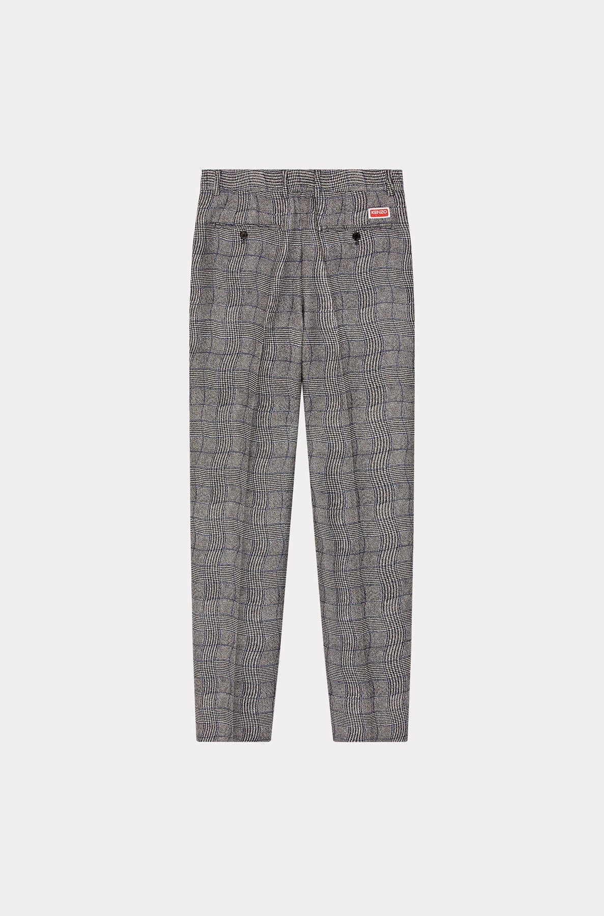 Pantalon de tailleur Wavy check - Black