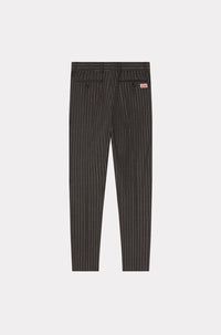 Pantalon de smoking à rayures en laine - Anthracite