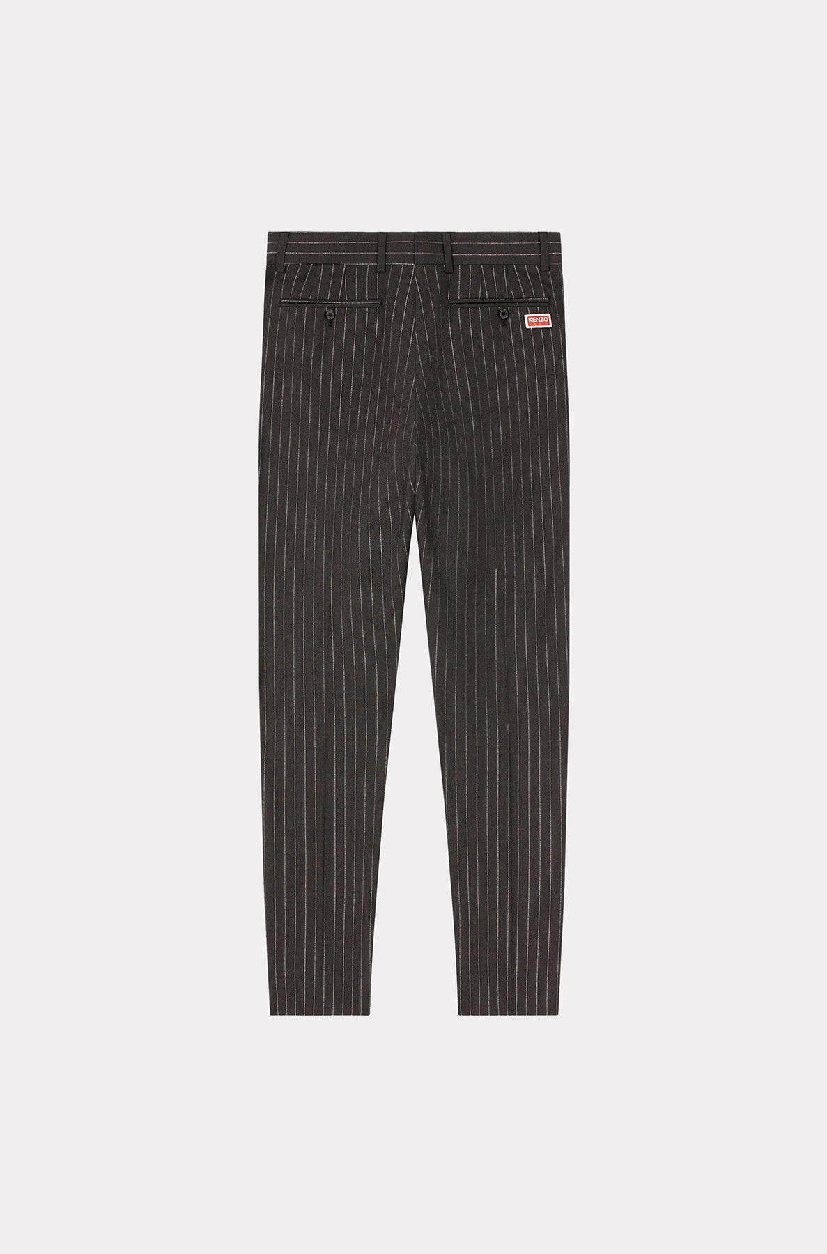 Pantalon de smoking à rayures en laine - Anthracite