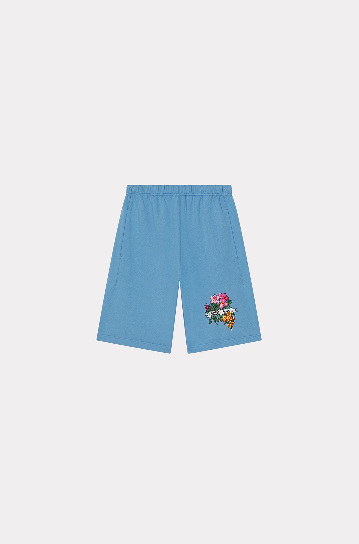 Short classique à fleurs hawaïennes - Cyan