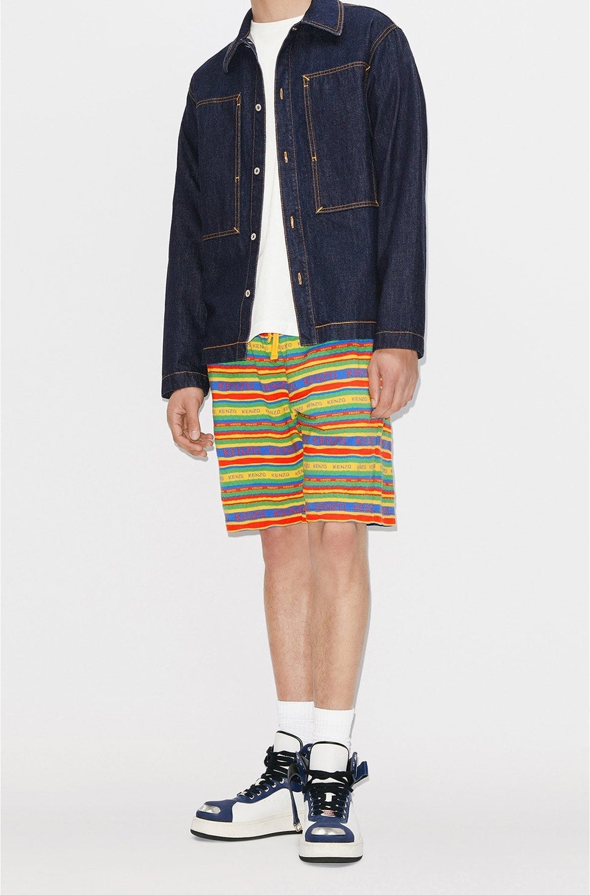 Short Surf Stripes - Golden Yellow