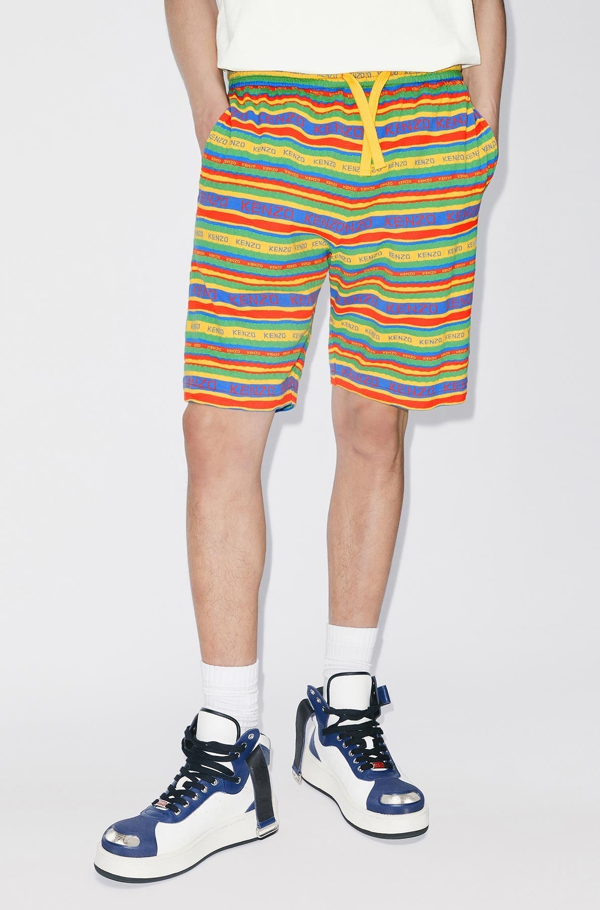 Short Surf Stripes - Golden Yellow