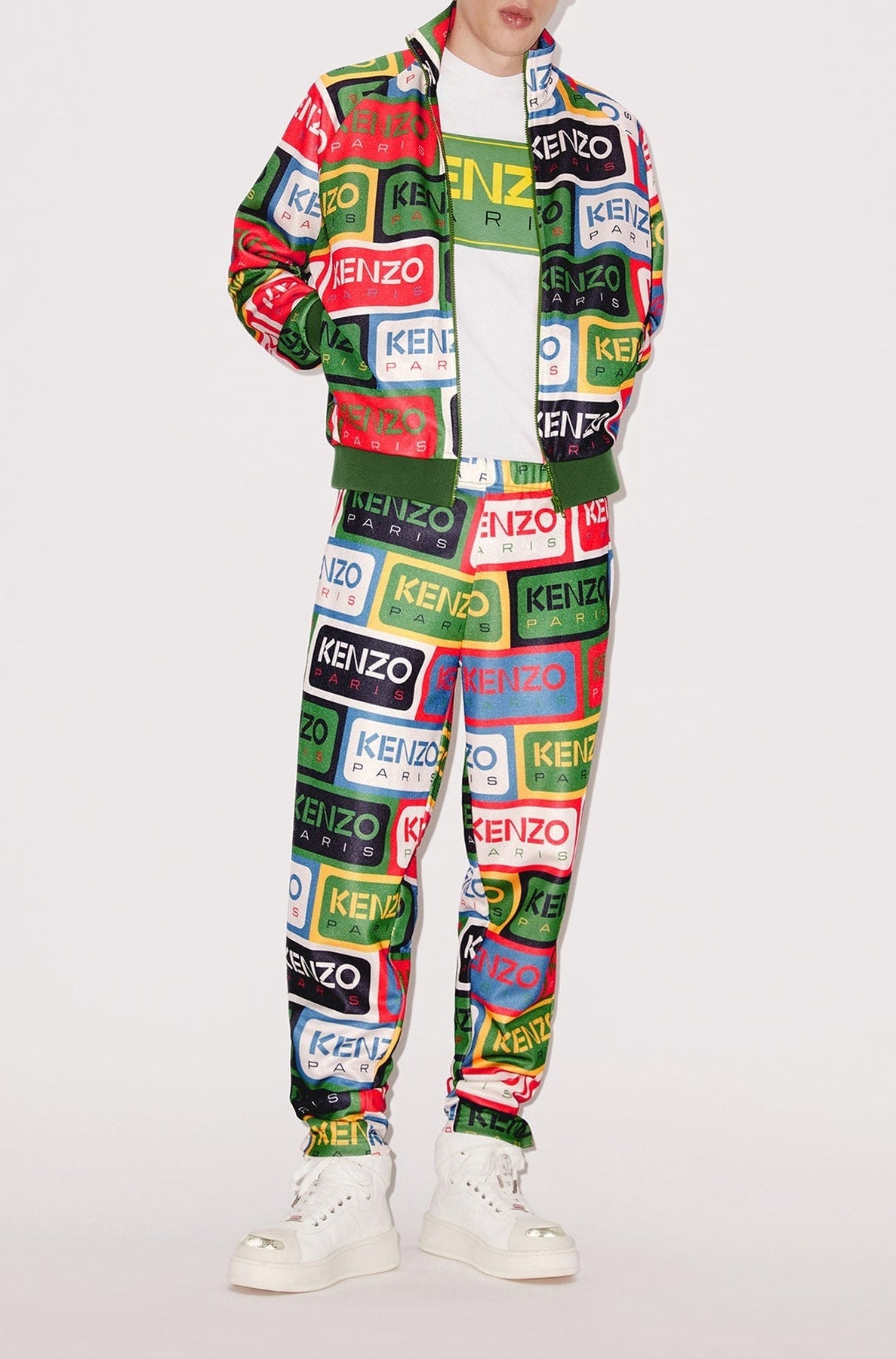 Pantalon de survêtement Kenzo Label - Multicolor