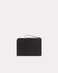 Grande pochette "Boke Flower" en cuir - Black