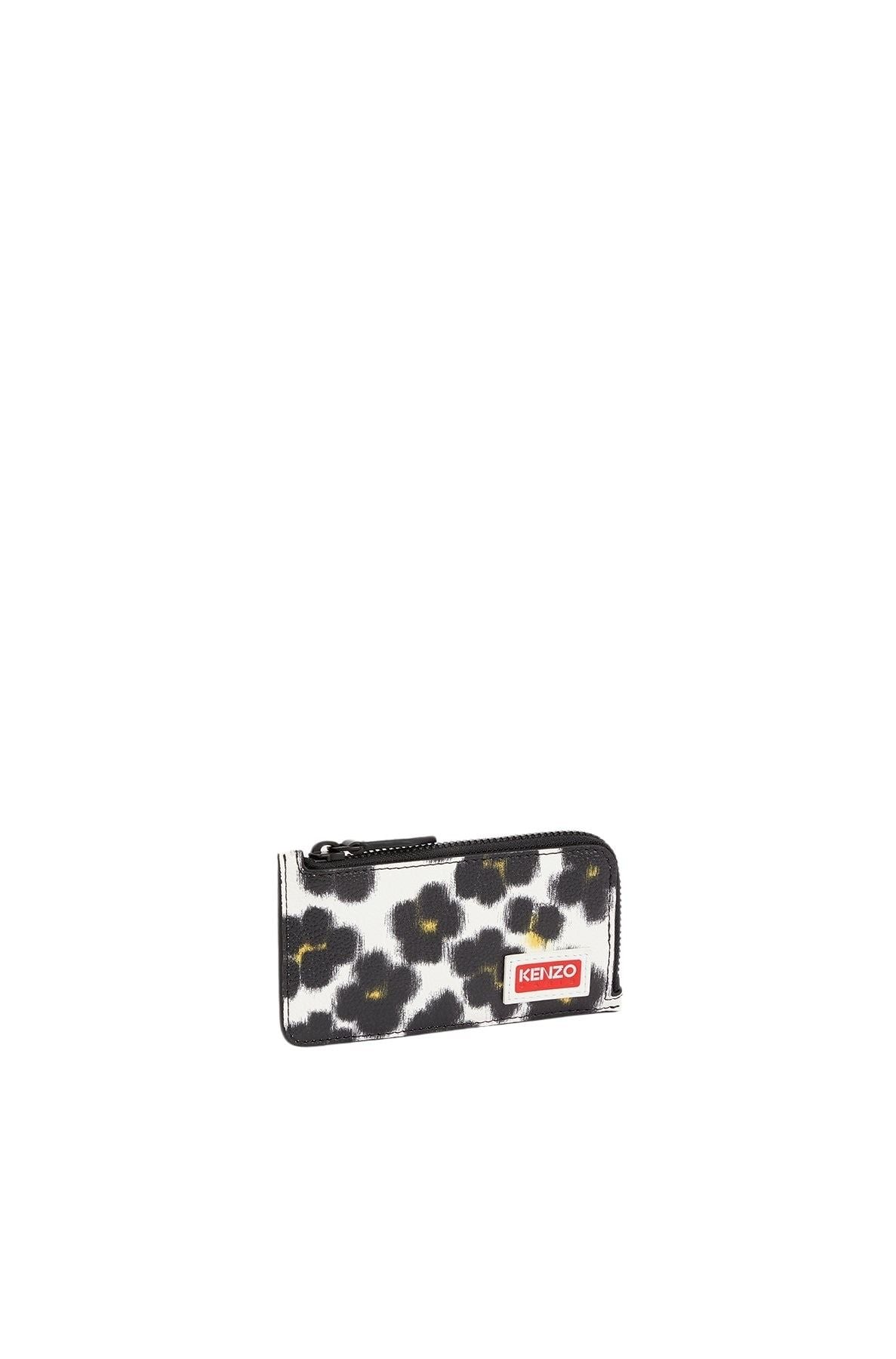Porte-cartes Hana Leopard - Off White
