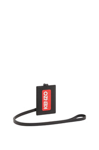 Porte-cartes Kenzo Paris avec tour de cou en cuir - Black
