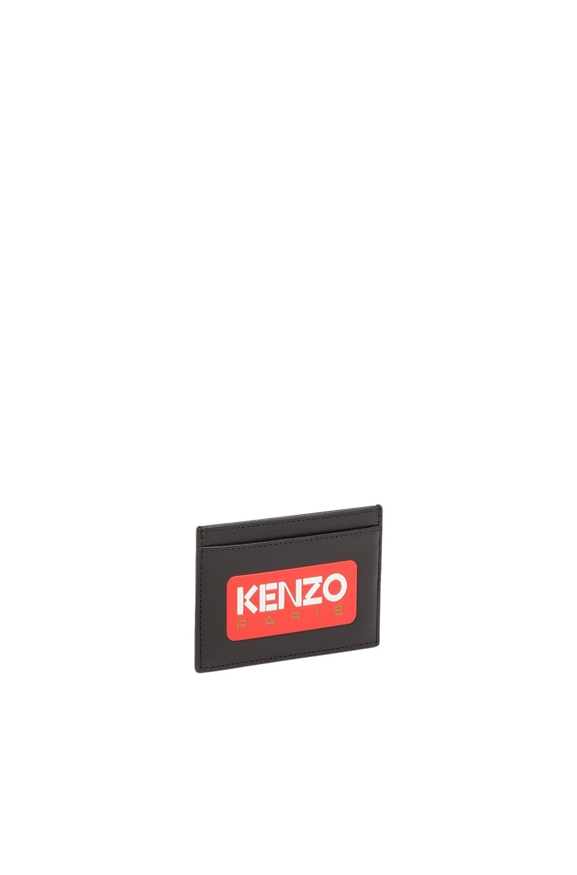 Porte-cartes "Kenzo Paris" en cuir - Black