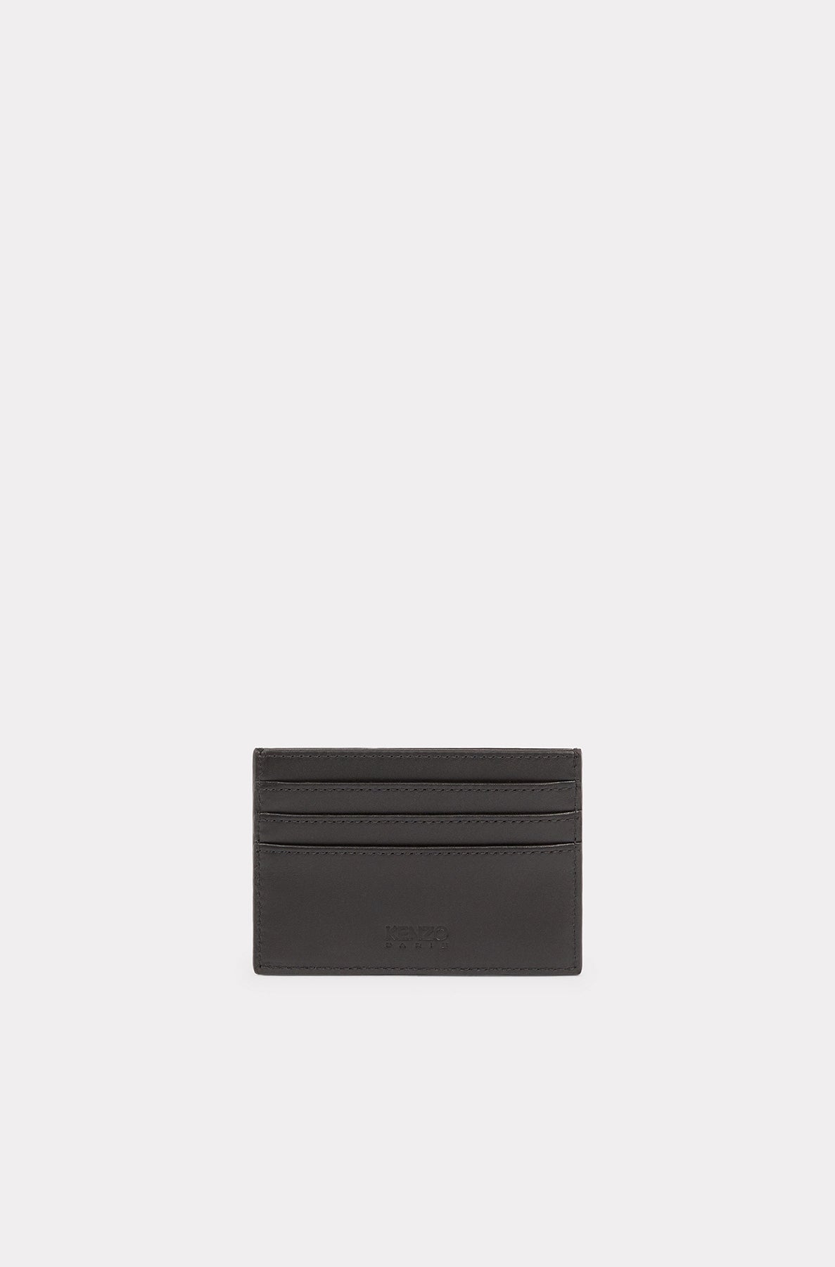 Porte-cartes "Kenzo Paris" en cuir - Black