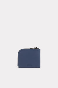 Portefeuille Kenzo Paris zippé en cuir - Midnight Blue