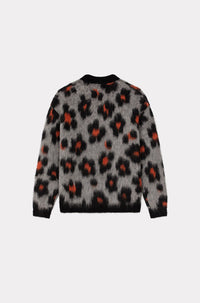 Pull "Hana Leopard" en laine alpaga - Middle Grey
