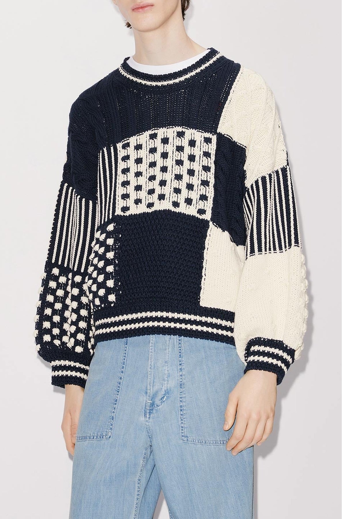 Sailor patchwork jumper - Midnight Blue