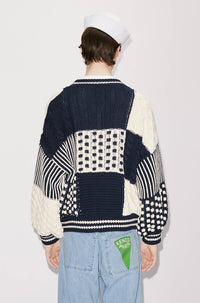 Sailor patchwork jumper - Midnight Blue