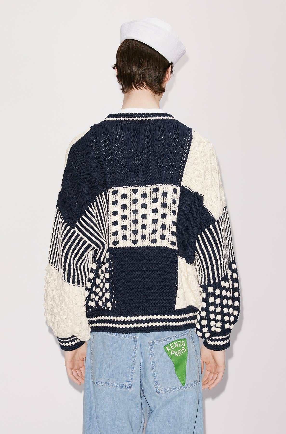 Sailor patchwork jumper - Midnight Blue