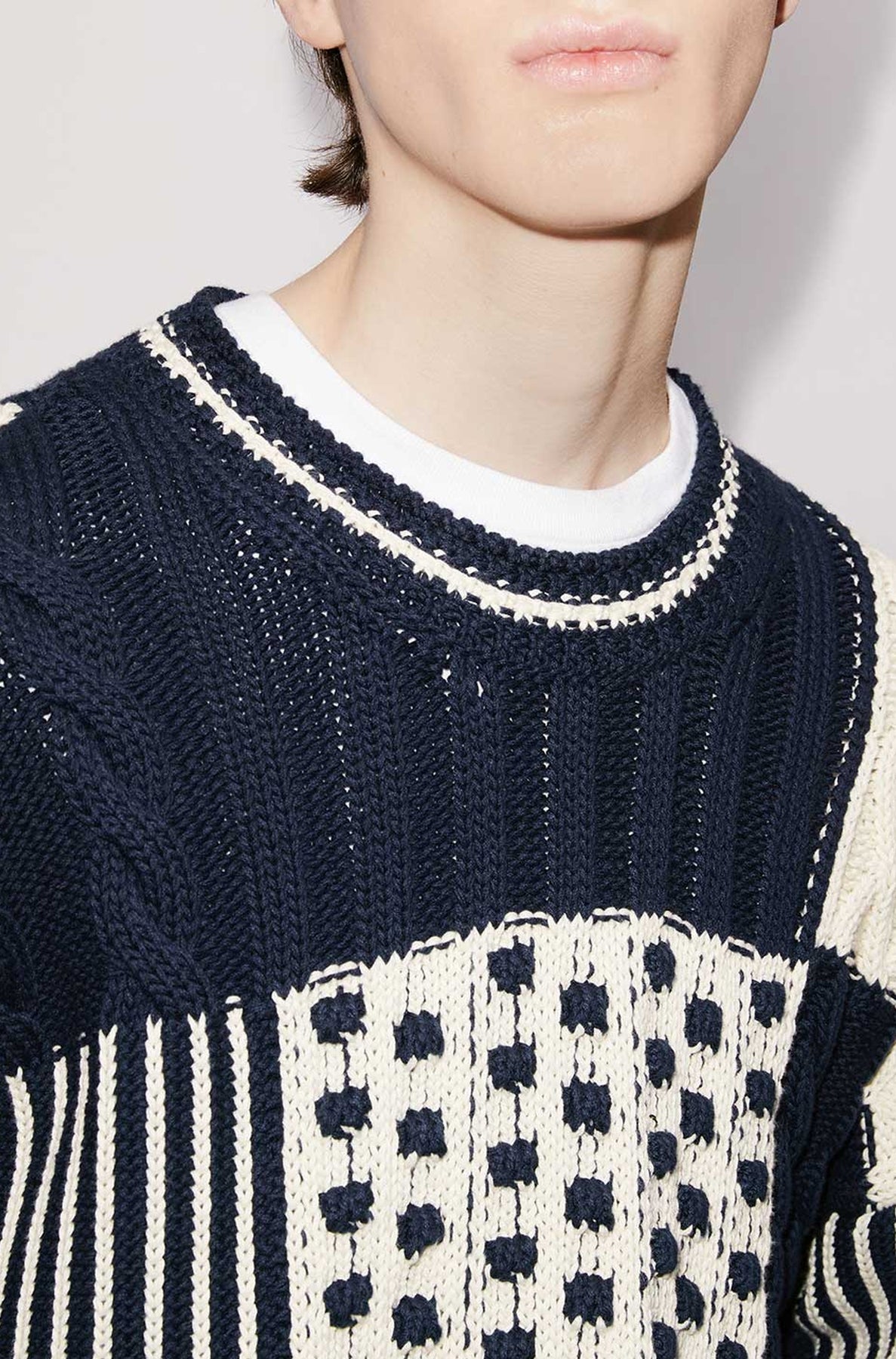 Sailor patchwork jumper - Midnight Blue