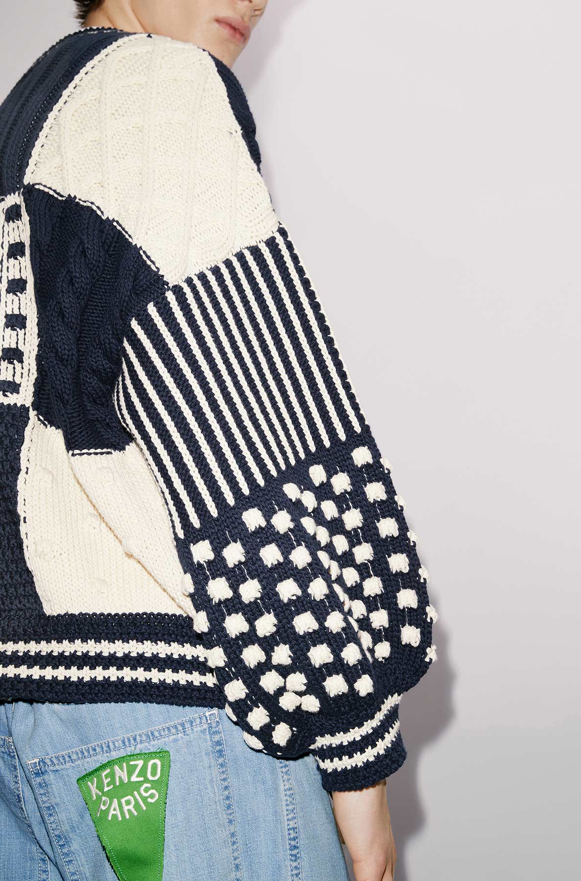 Sailor patchwork jumper - Midnight Blue