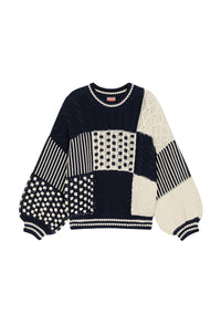 Sailor patchwork jumper - Midnight Blue