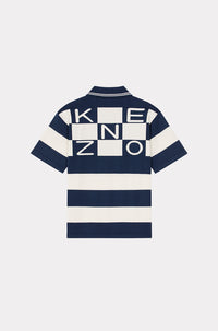 Striped polo shirt - Midnight Blue