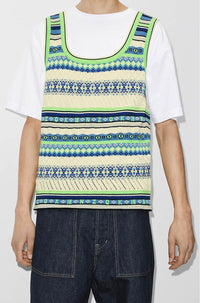 Pull sans manches Fairisle jacquard - Midnight Blue