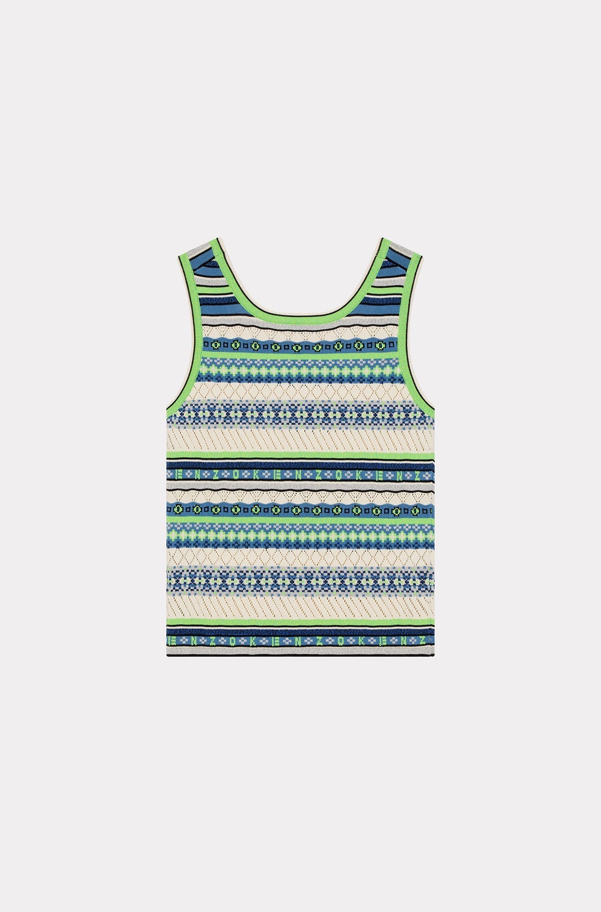 Pull sans manches Fairisle jacquard - Midnight Blue