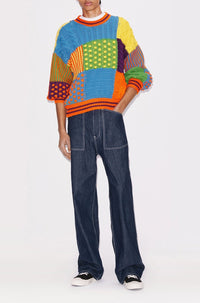 Patchwork cardigan - Multicolor
