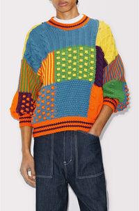 Patchwork cardigan - Multicolor