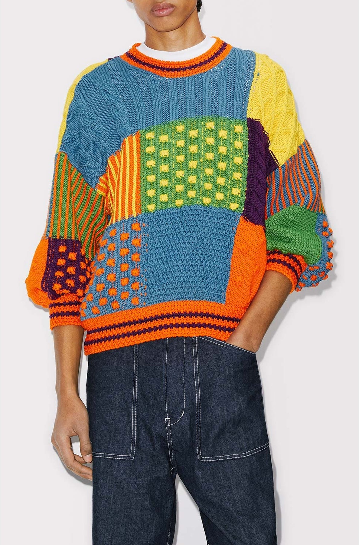 Patchwork cardigan - Multicolor