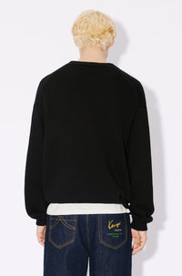 Pull brodé Bicolor Kenzo Paris - Black