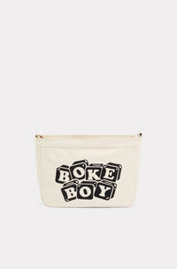 Grand sac à bandoulière Boke Boy - Ecru