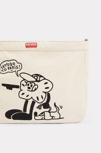 Grand sac à bandoulière Boke Boy - Ecru