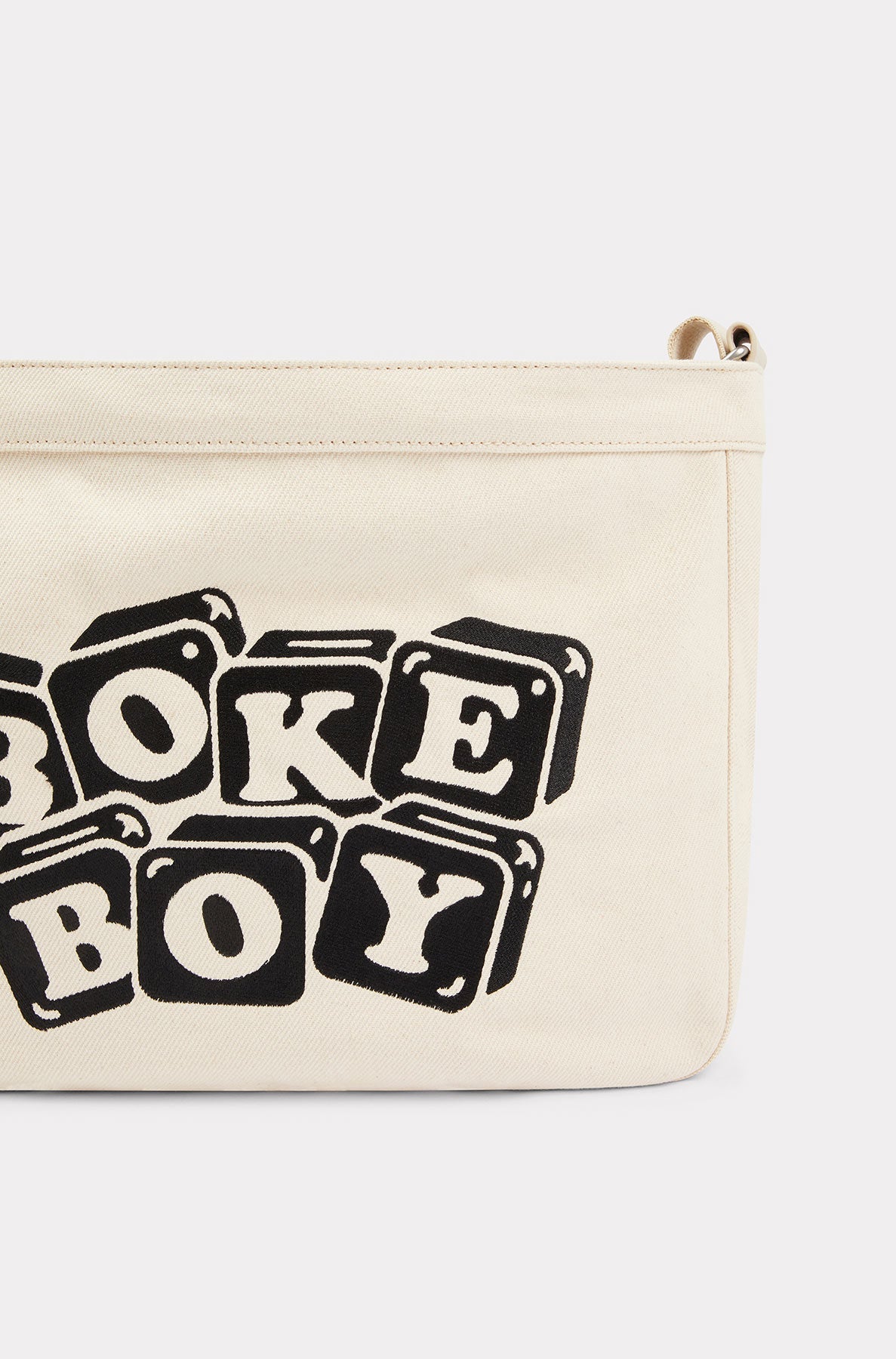 Grand sac à bandoulière Boke Boy - Ecru