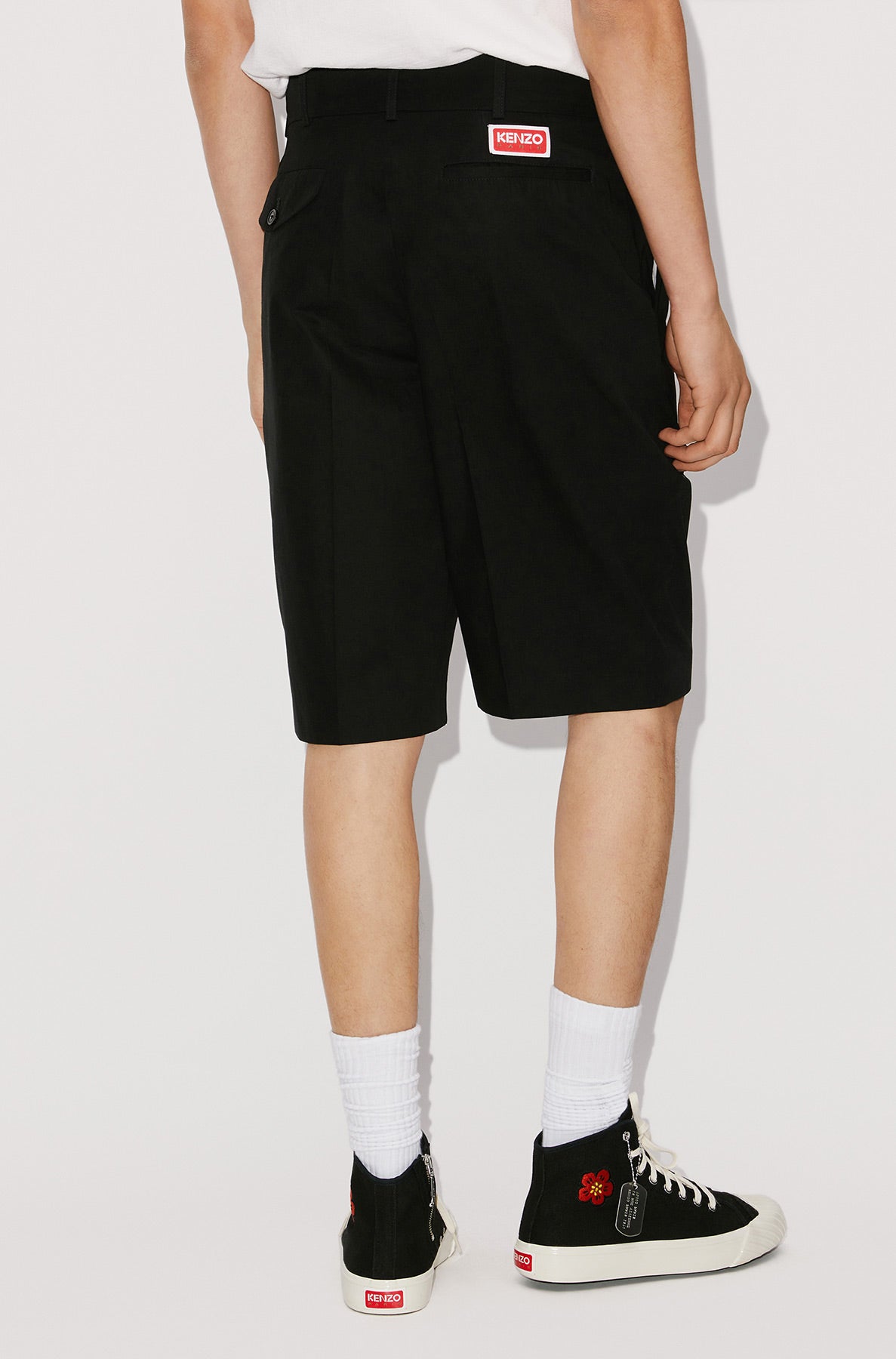 Short chino plissé - Black