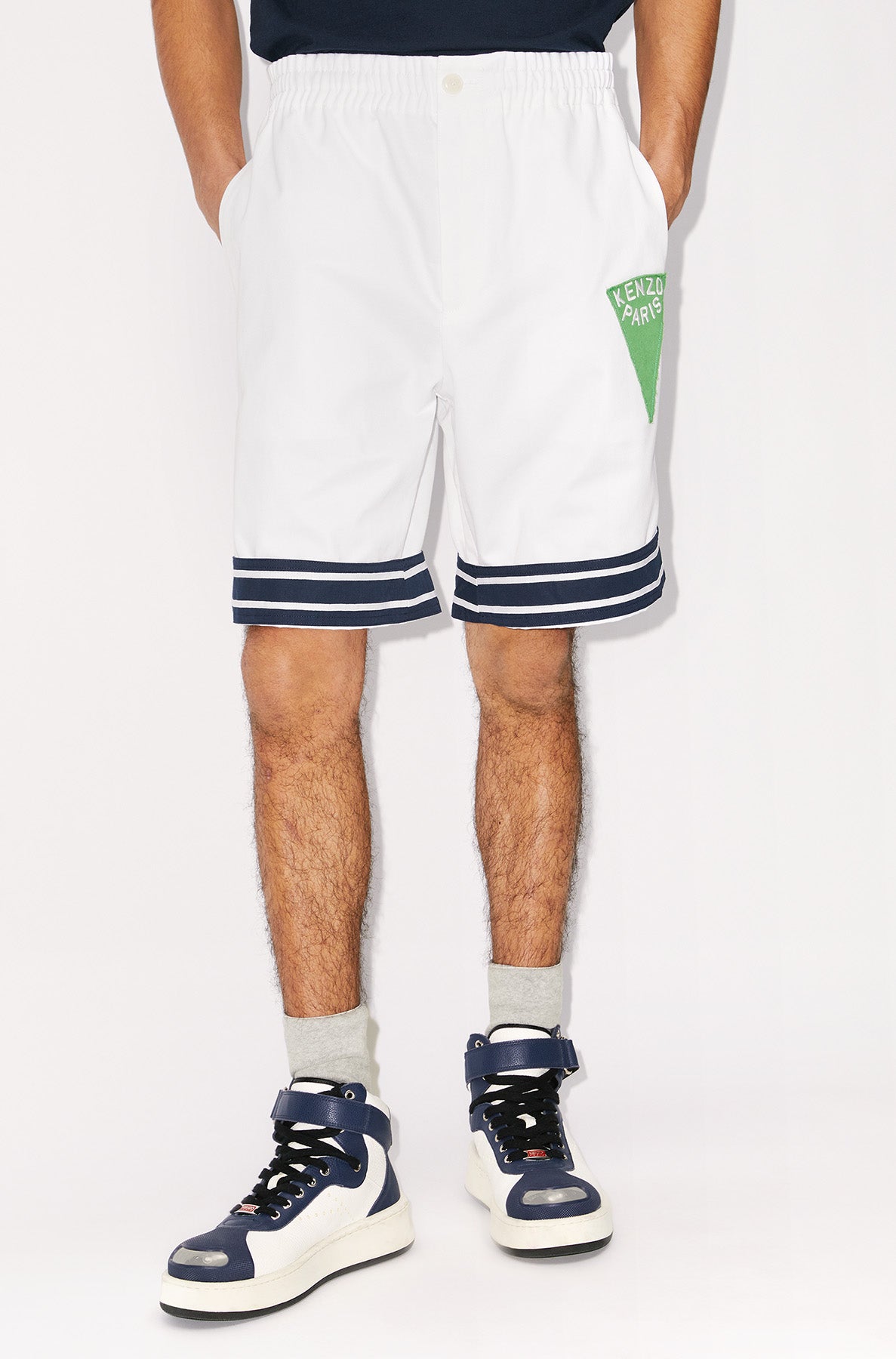 Pantalon court "Sailor" - White