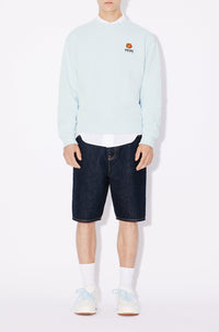 Classic embroidered sweatshirt 'Boke Flower' - Light Blue