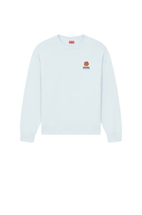 Classic embroidered sweatshirt 'Boke Flower' - Light Blue