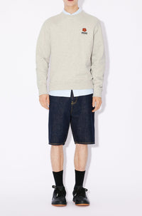 Sweatshirt classique brodé Boke Flower - Pale Grey