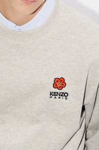 Sweatshirt classique brodé Boke Flower - Pale Grey