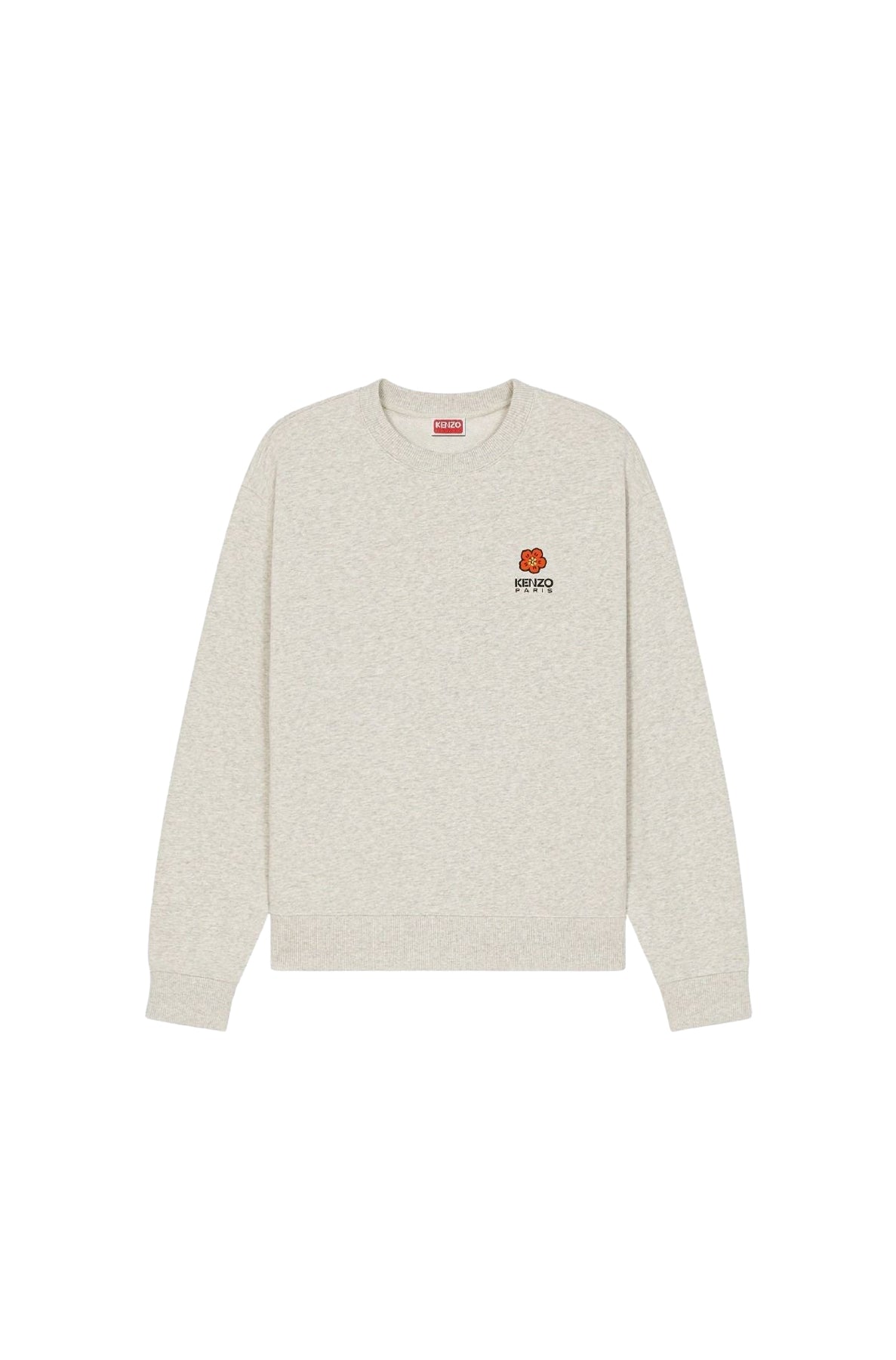 Sweatshirt classique brodé Boke Flower - Pale Grey