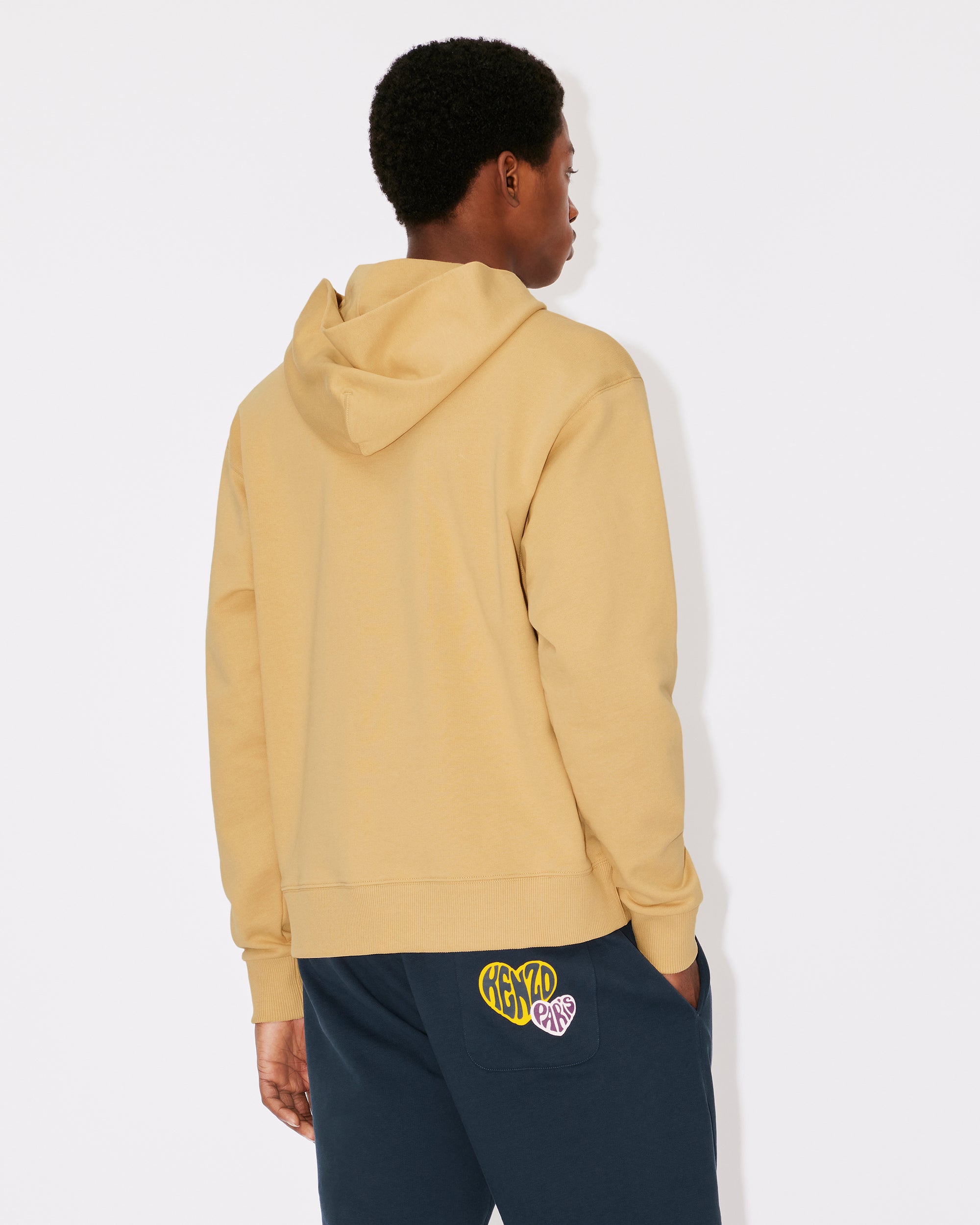 Sweatshirt à capuche brodé "Boke Flower" - Camel