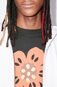 Classic 'Boke Flower' embroidered hoodie - White