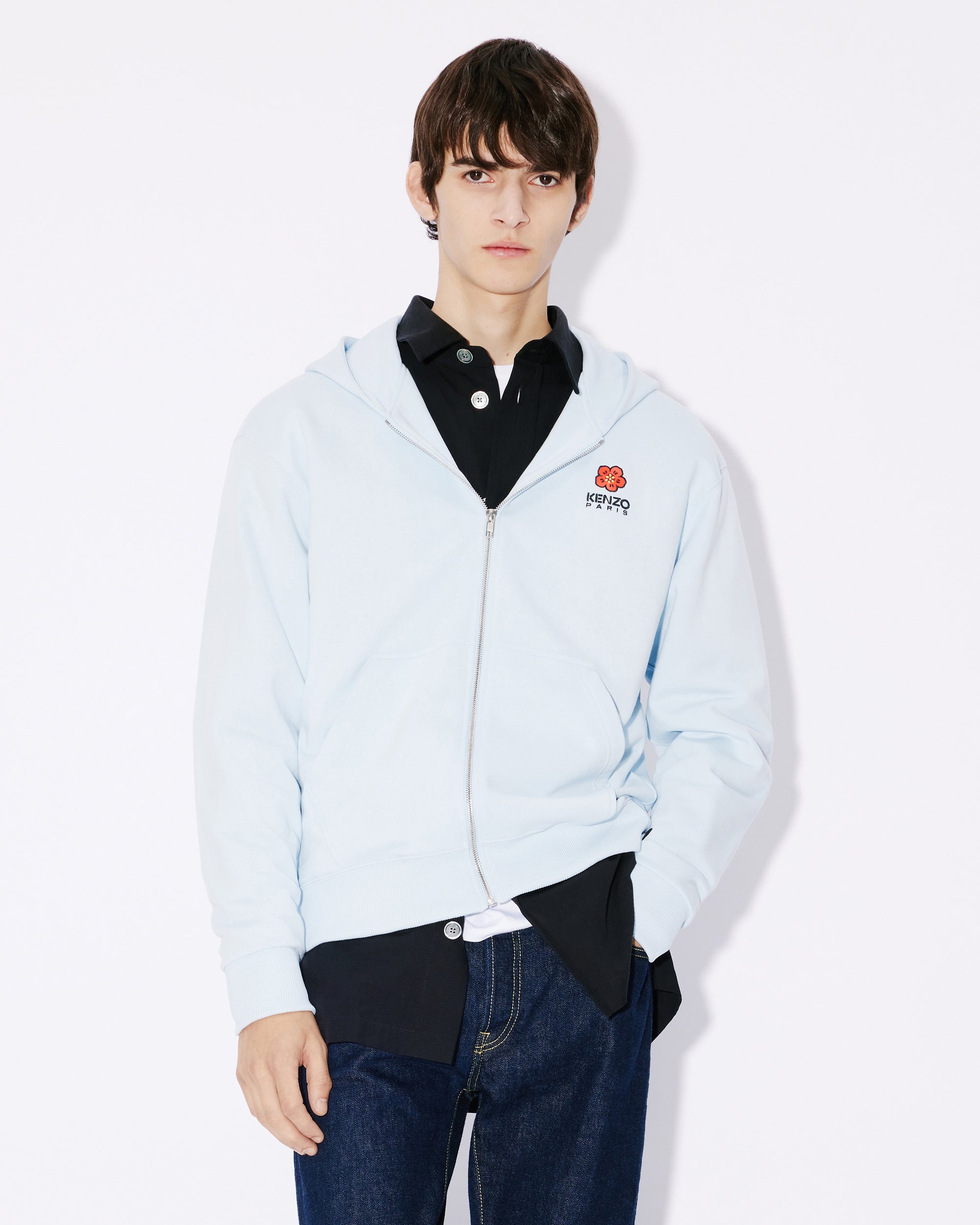 Boke Flower Crest Fz Hoodie