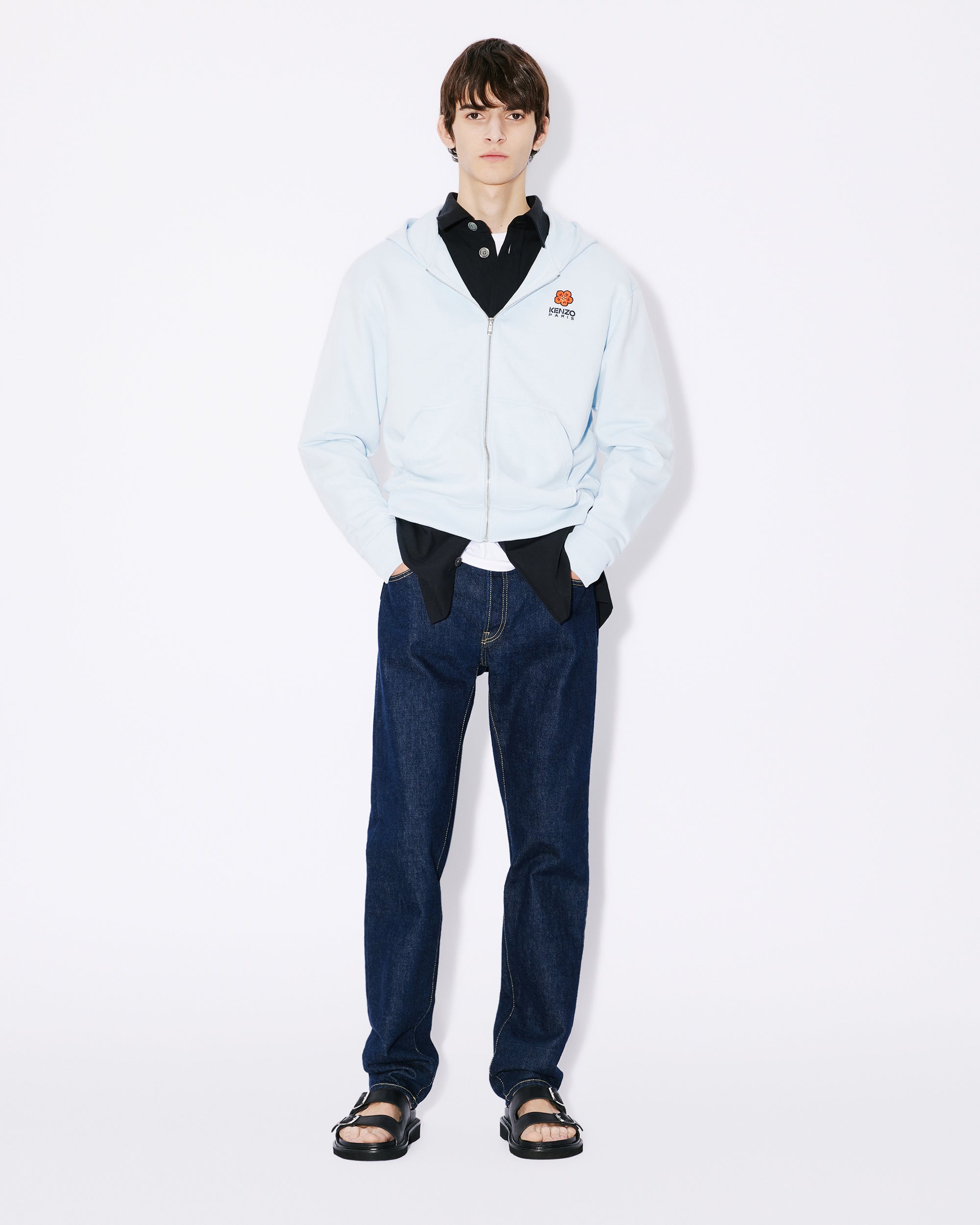 Boke Flower Crest Fz Hoodie